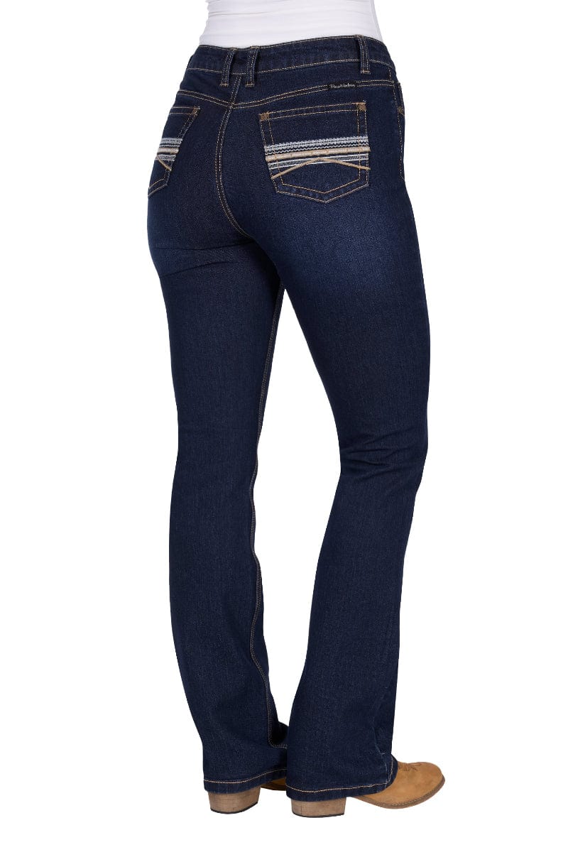 Pure Western Womens Jeans 06x34 / Midnight Pure Western Jeans Womens Ida Hi Rise Bootcut