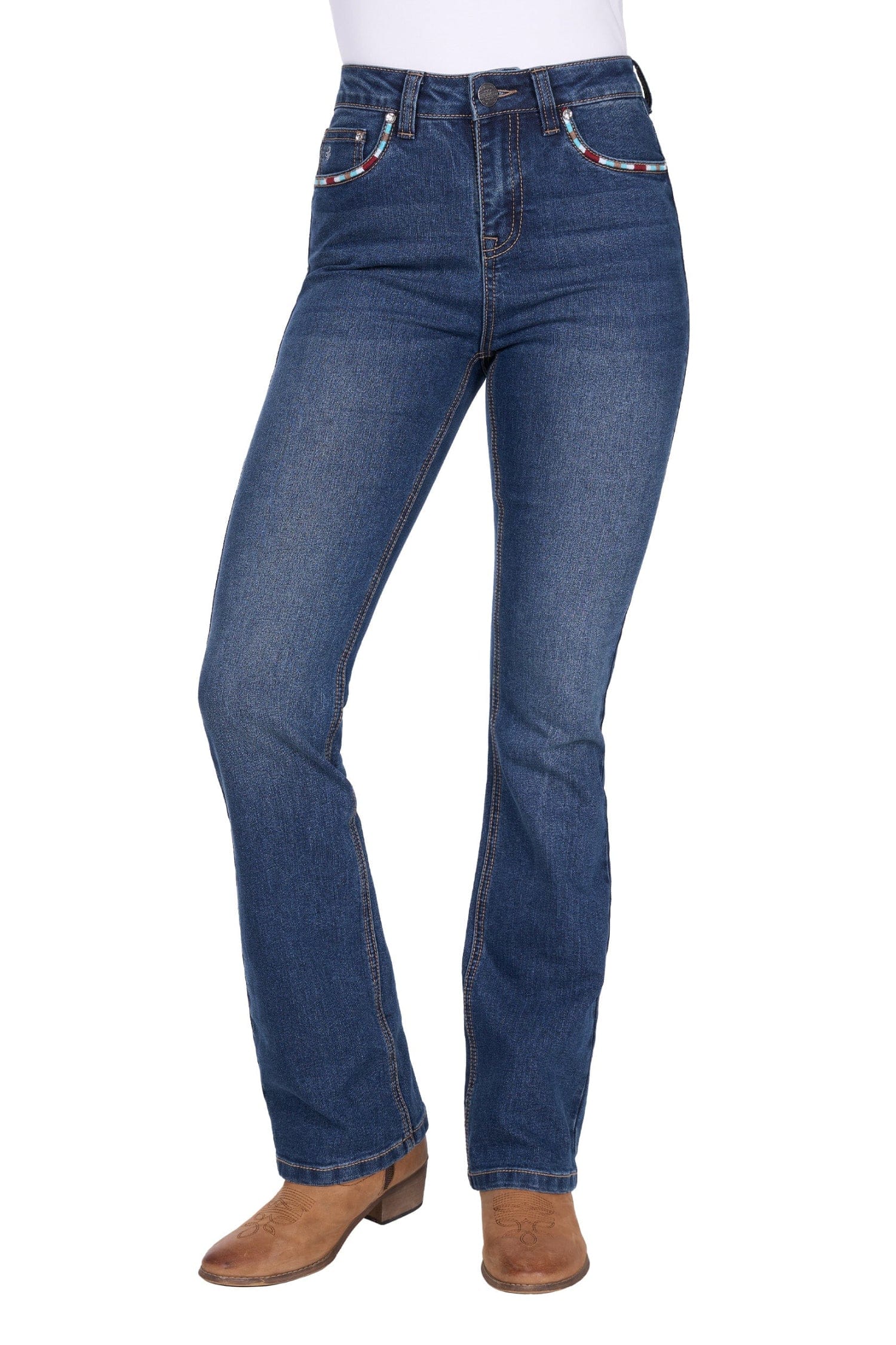 Pure Western Womens Jeans Pure Western Jeans Womens Mary High Rise Bootcut