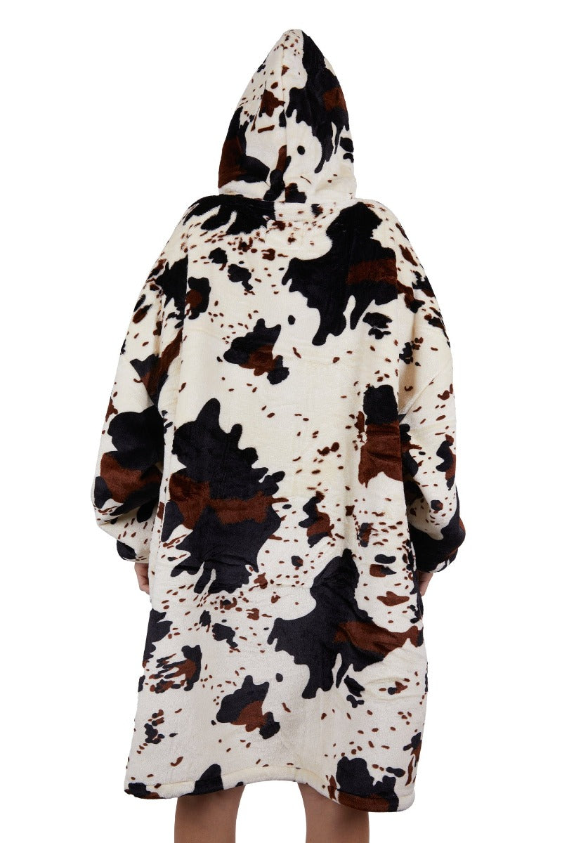 Pure Western Womens Jumpers, Jackets & Vests Pure Western Snuggle Hoodie Adults Cow Print