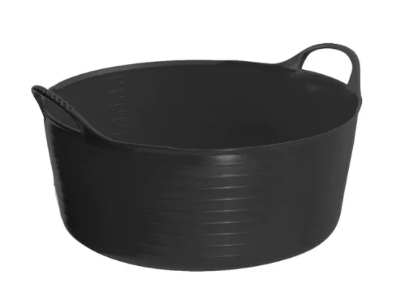 Red Gorilla Stable & Tack Room Accessories 35L / Black Red Gorilla Shallow Tub (LOCAL PICK UP ONLY)