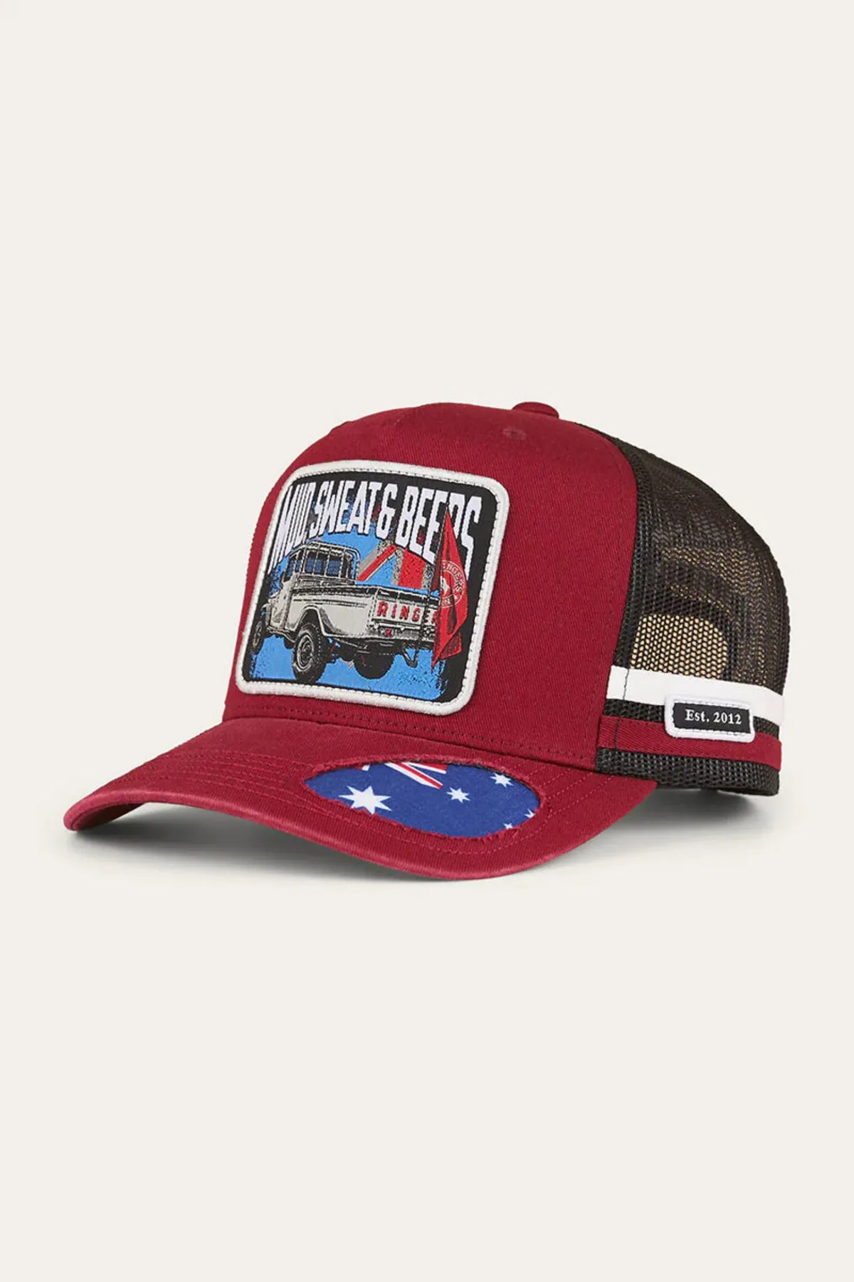Ringers Western Caps Maroon Ringers Western Cap Trucker Mud Sweat Beers