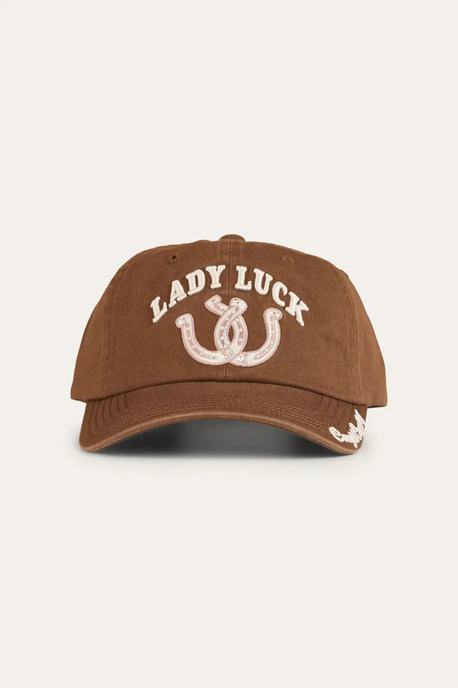Ringers Western Caps Saddle Brown Ringers Western Cap Lady Luck Baseball