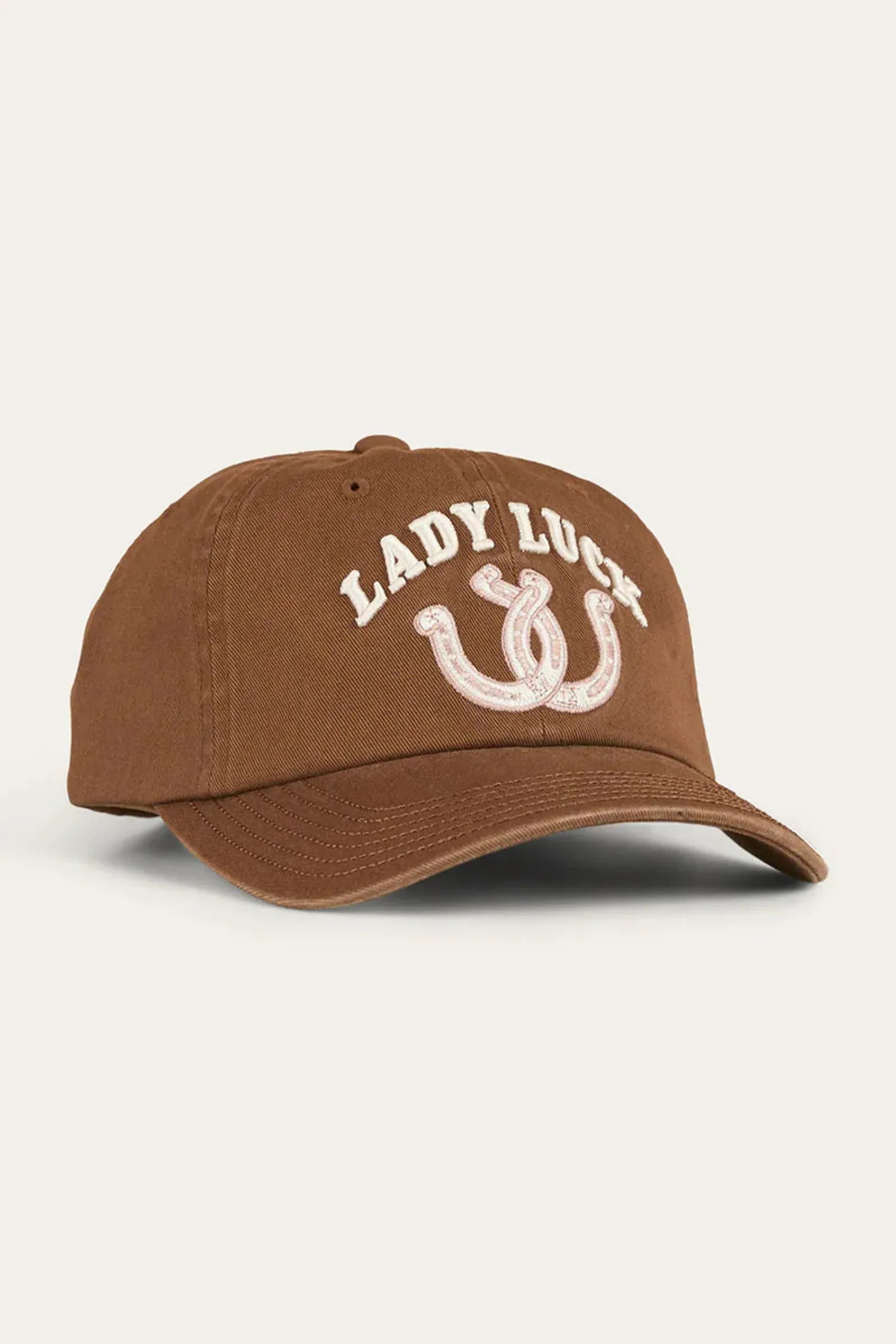 Ringers Western Caps Saddle Brown Ringers Western Cap Lady Luck Baseball