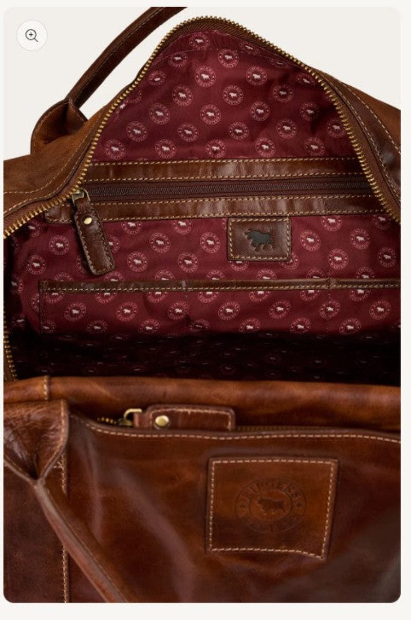 Ringers Western Gear Bags - Luggage Cognac Ringers Western Overnighter Bag Toro Gino