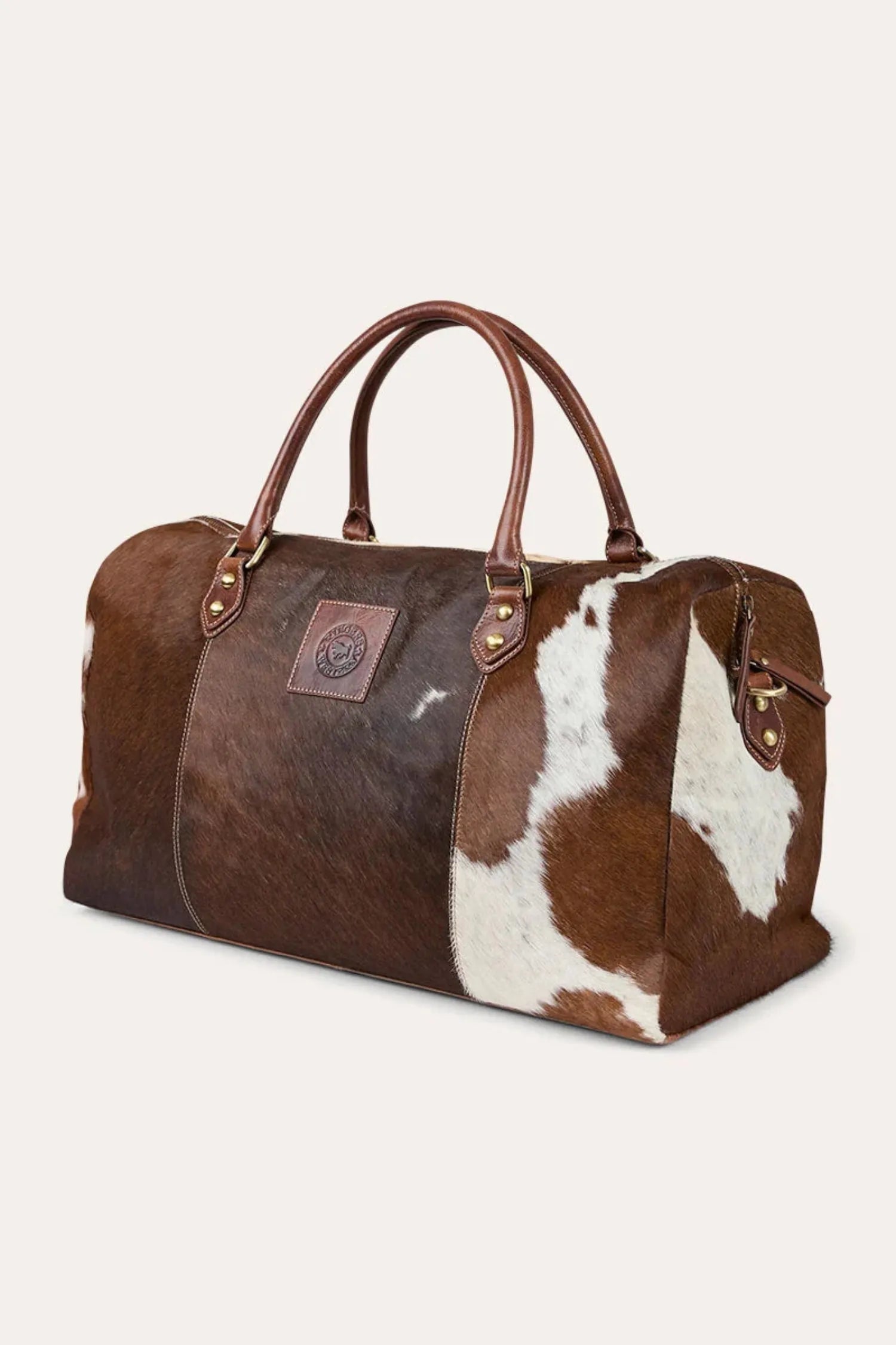 Ringers Western Gear Bags - Luggage Off White/Brown Ringers Western Duffle Bag Toro Fur