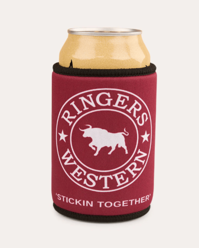 Ringers Western Gifts - Homewares Burgundy Ringers Western Stubby Holder Magnetic
