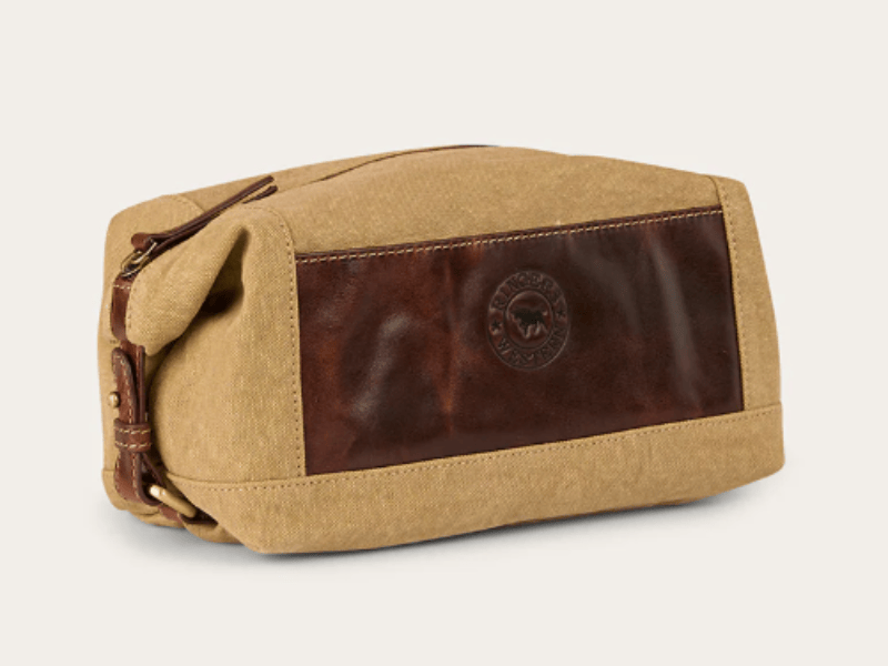 Ringers Western Gifts - Homewares Cognac Ringers Western Toiletry Bag Waxcanvas