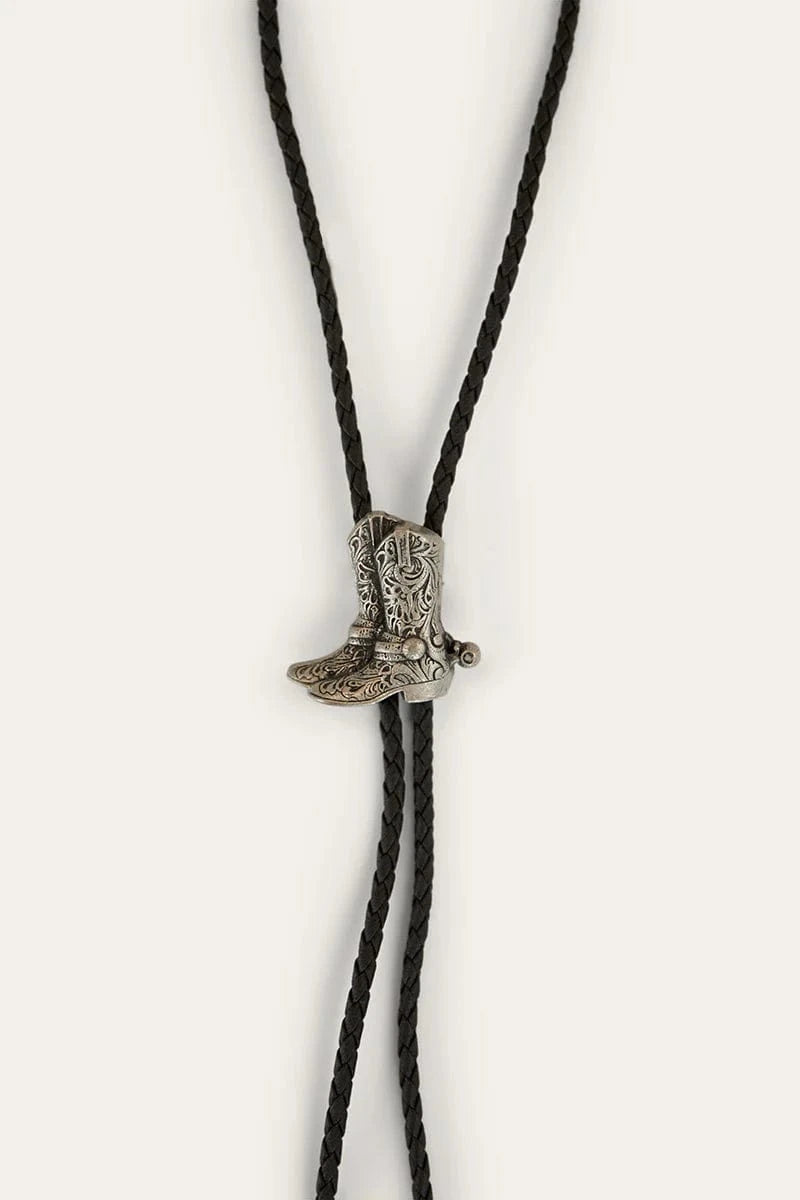 Ringers Western Jewellery Antique Silver Ringers Western Bolo Tie Boots