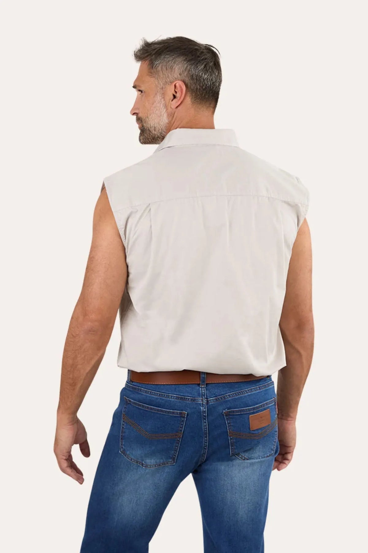 Ringers Western Mens Shirts Ringers Western Shirt Mens Rob Roy Sleeveless Full Button