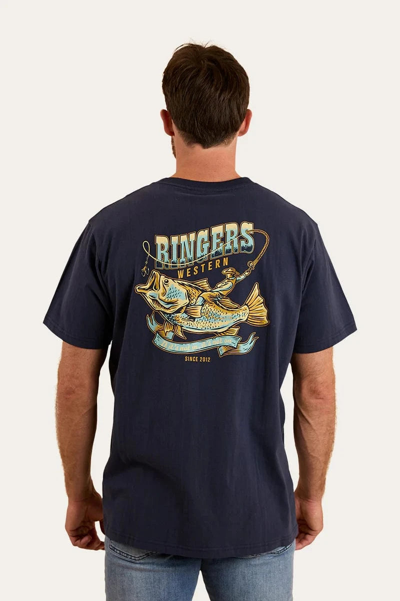 Ringers Western Mens Shirts Ringers Western Tee Mens Buckin Barra Loose Fit