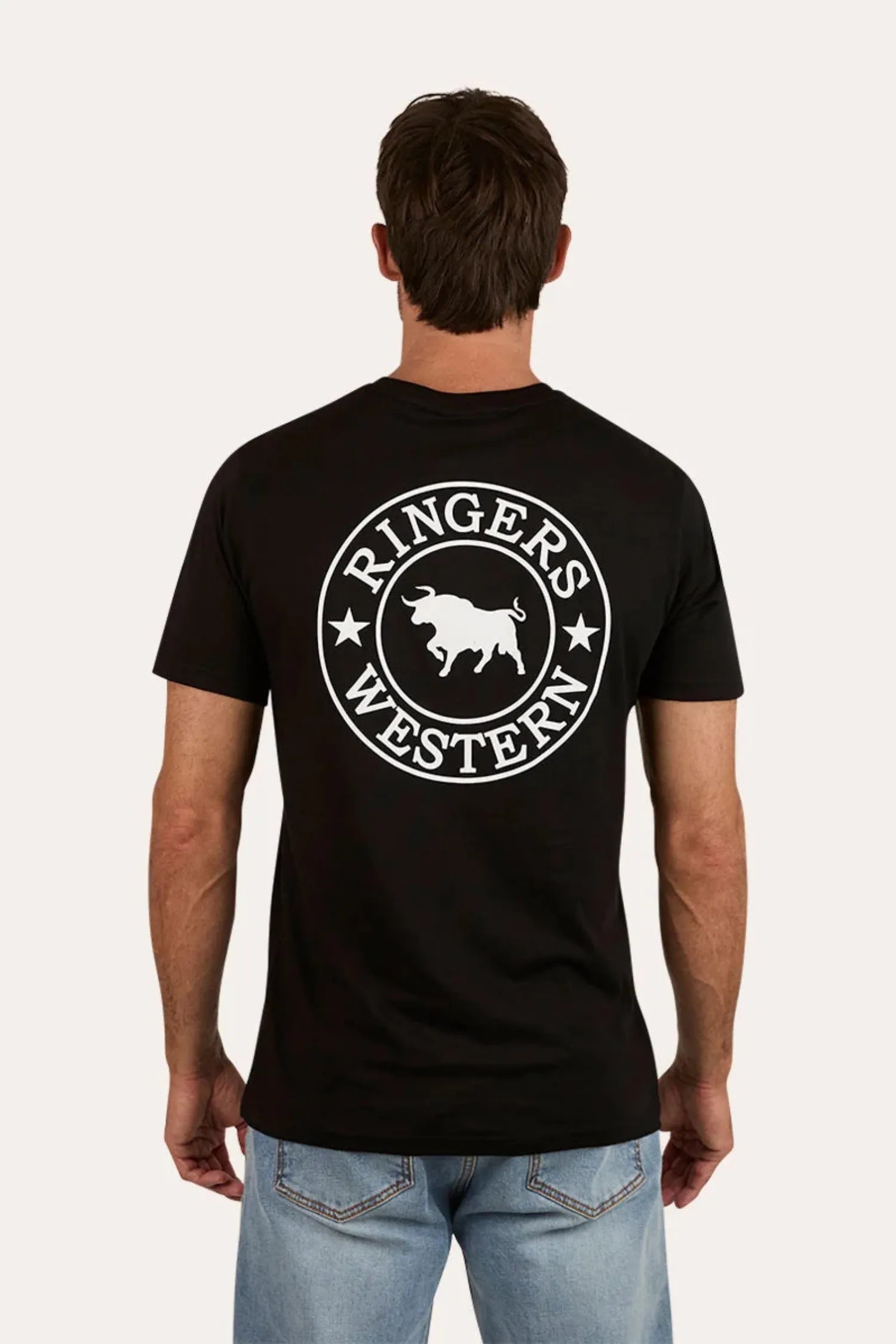 Ringers Western Mens Shirts Ringers Western Tee Mens GEC Signature Bull Classic