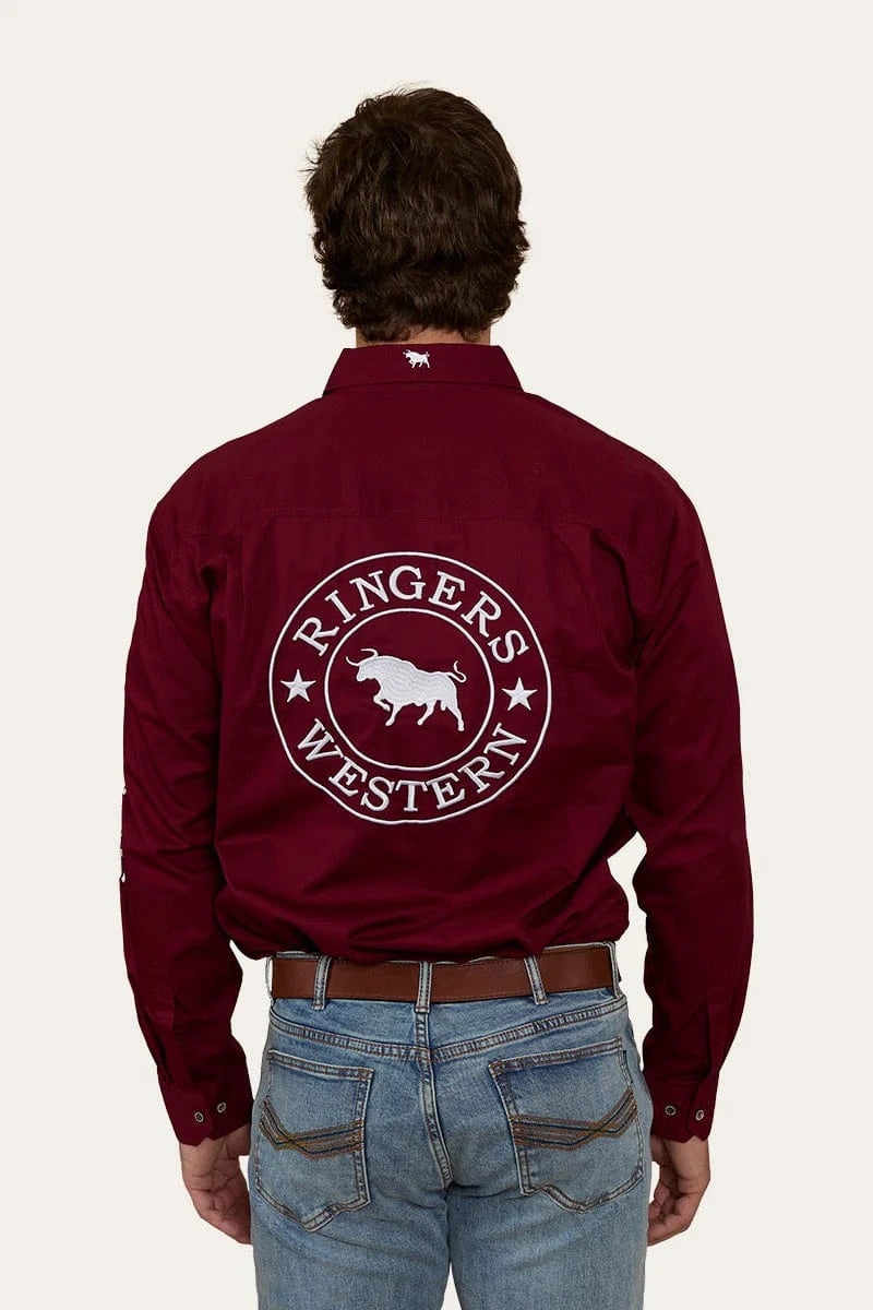 Ringers Western Mens Shirts Ringers Western Workshirt Mens Hawkeye Half Button