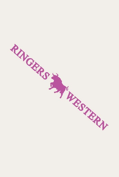 Ringers Western Stickers - Decals Pink Ringers Western Small Die Cut Sticker