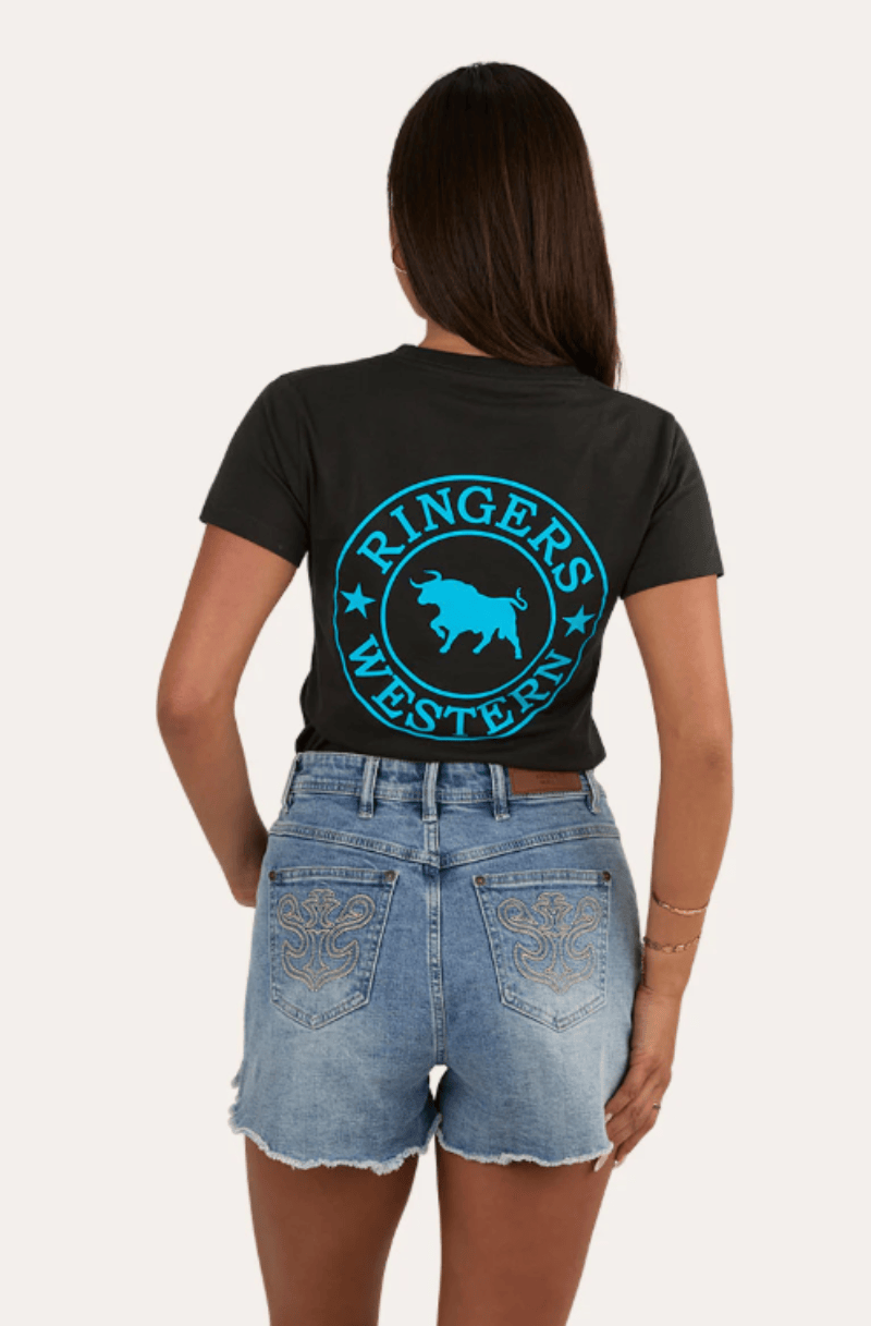 Ringers Western Womens Shirts Ringers Western Tee Womens Signature Bull Classic Fit