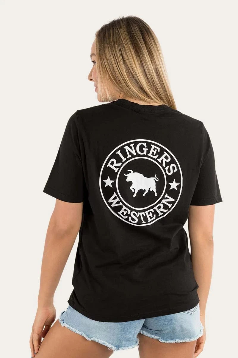Ringers Western Womens Shirts Ringers Western Tee Womens Signature Bull Loose Fit
