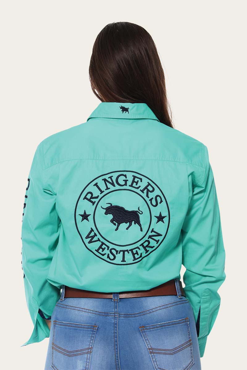 Ringers Western Womens Shirts Ringers Western Workshirt Womens Signature Jillaroo Half Button
