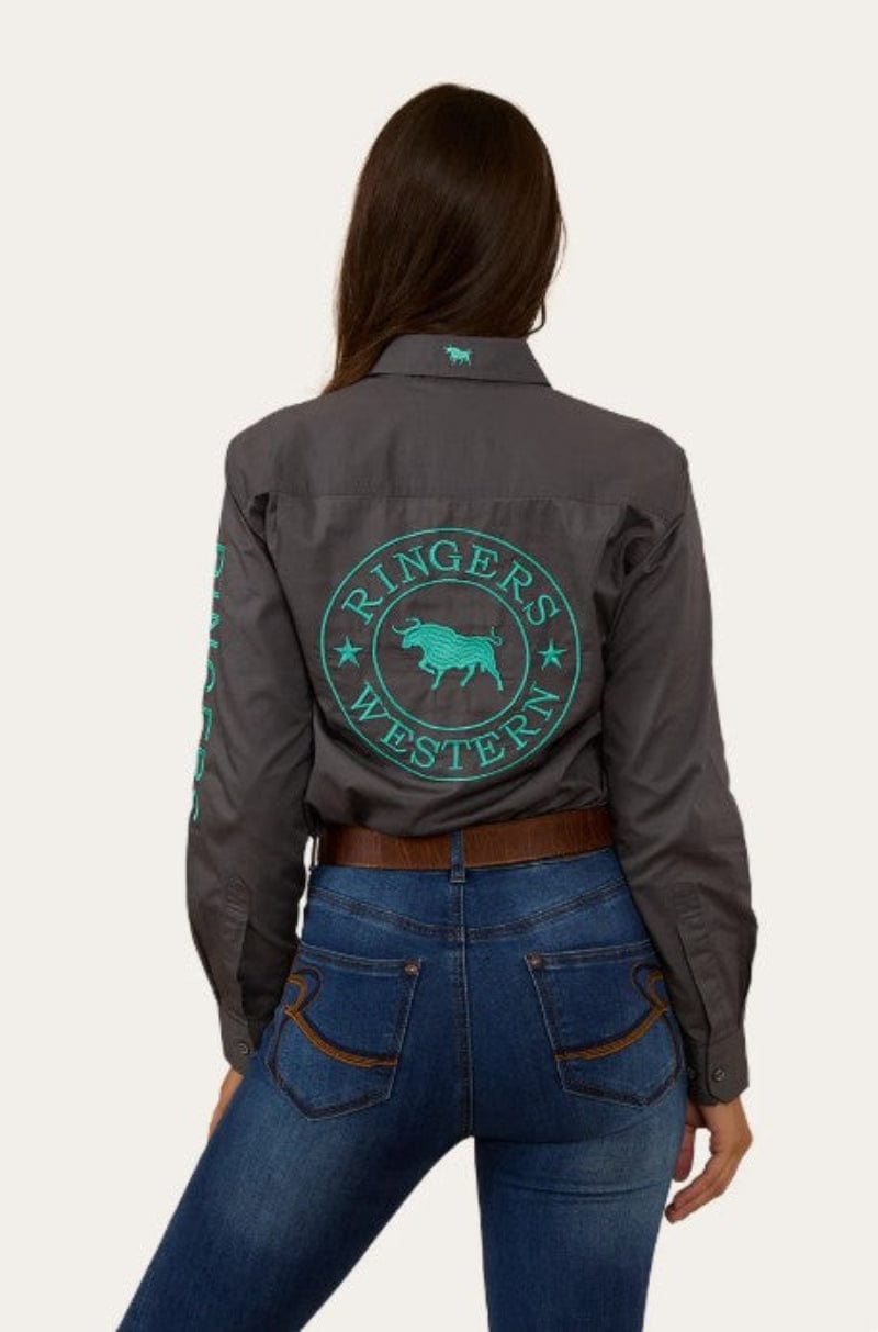 Ringers Western Womens Shirts Ringers Western Workshirt Womens Signature Jillaroo Half Button