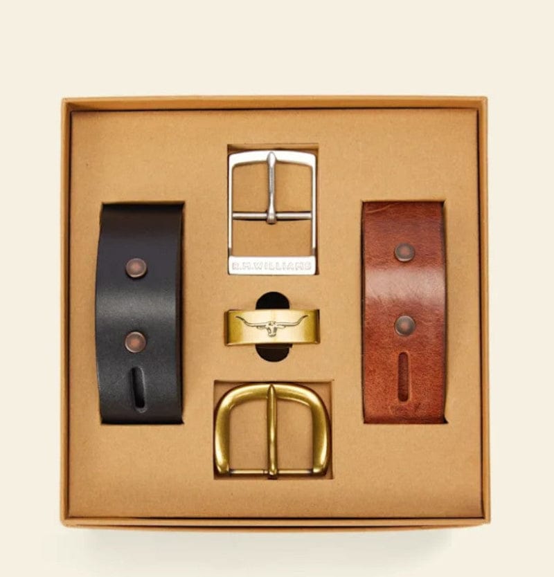 RM Wiliams Mens Belts 38in RM Williams 1 1/2 Inch Belt Gift Set