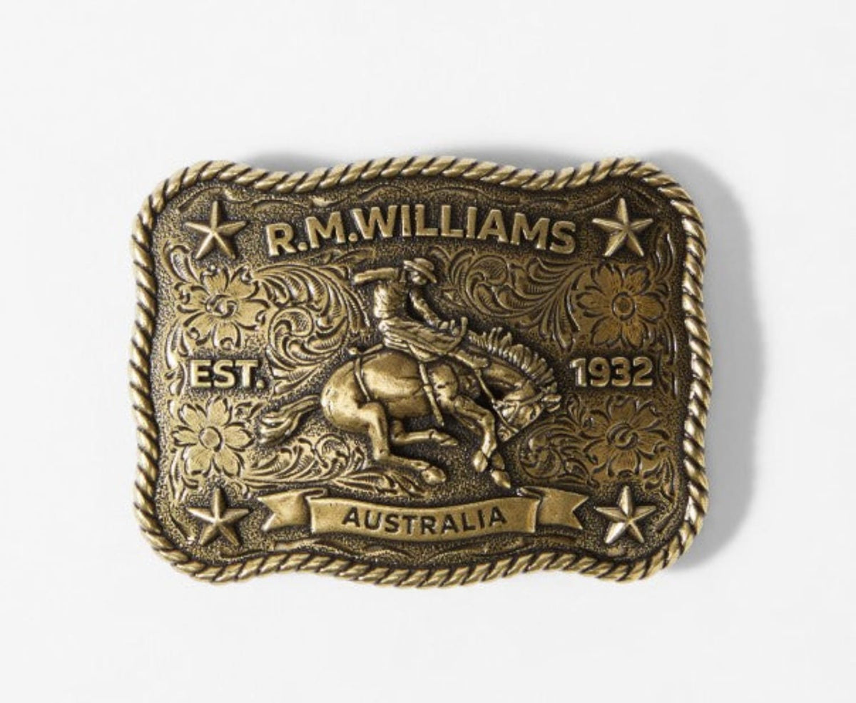RM Williams Belt Accessories Antique Brass RM Williams Belt Buckle Cloud Buster Trophy