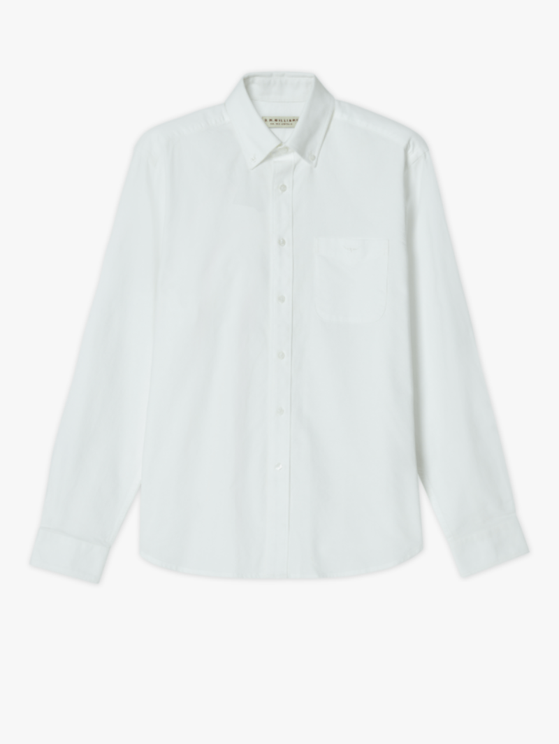 RM Williams Mens Shirts L / White RM Williams Shirt Mens Collins Oxford