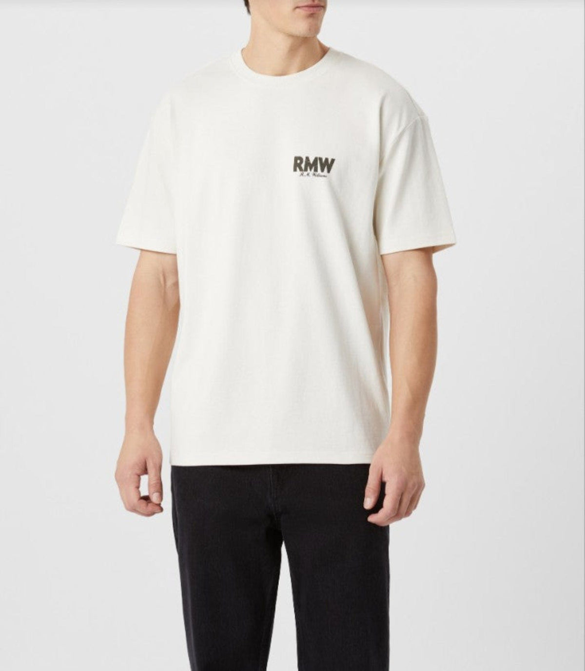 RM Williams Mens Shirts M / Vintage White RM Williams Tee Mens Rider