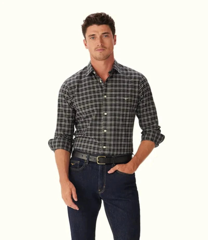 RM Williams Mens Shirts RM Williams Shirt Mens Regular Poplin Check