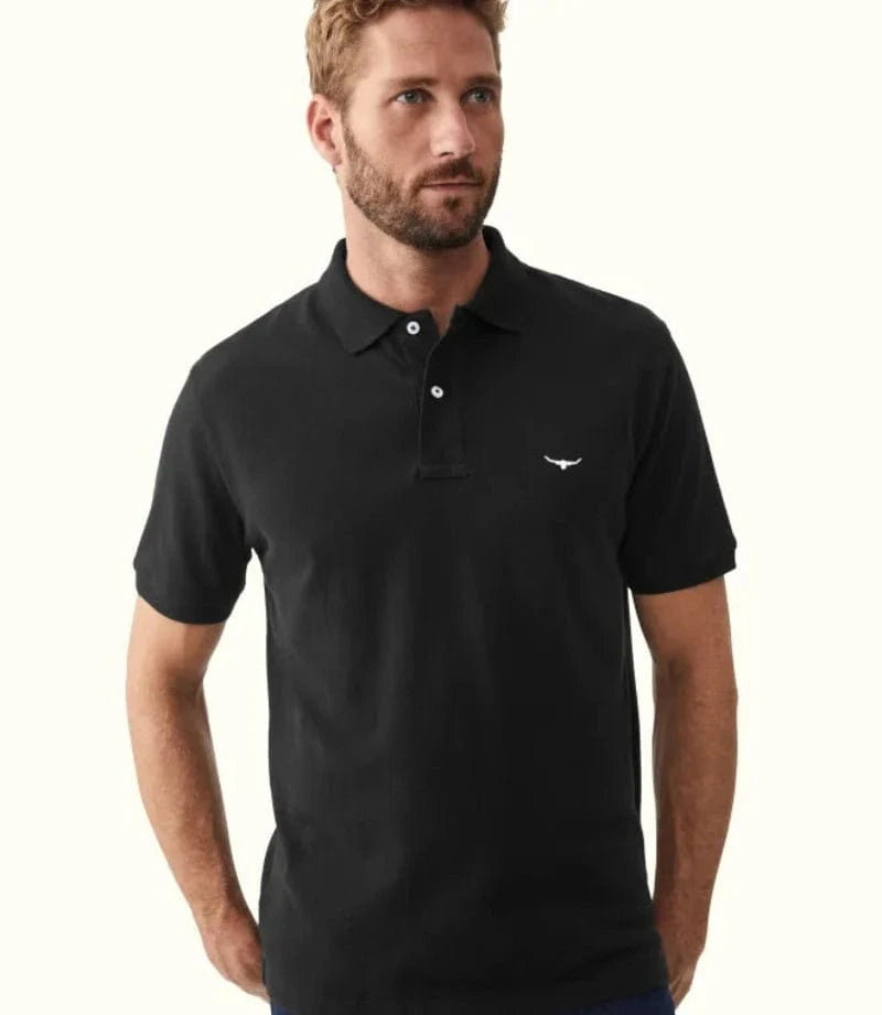 RM Williams Mens Shirts S / Black RM Williams Polo Rod (KP210PQ0202)