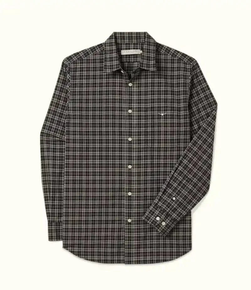 RM Williams Mens Shirts S / Black/White RM Williams Shirt Mens Regular Poplin Check