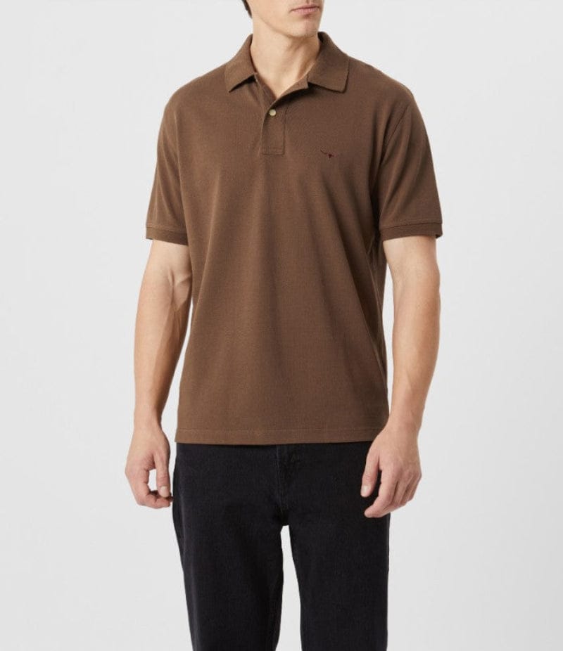 RM Williams Mens Shirts S / Cigar RM Williams Polo Mens Rod