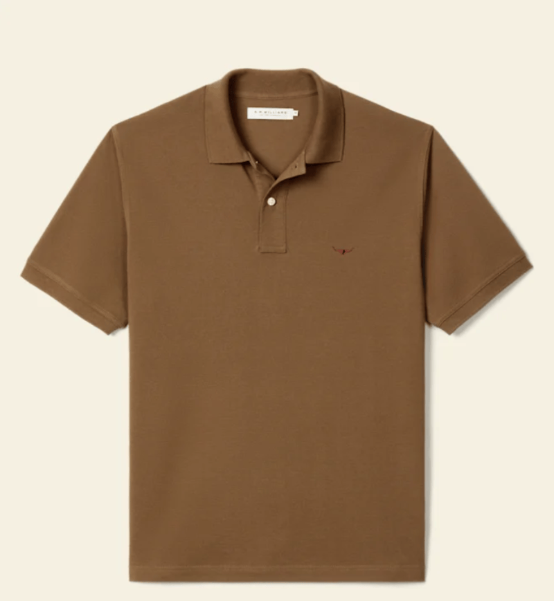 RM Williams Mens Shirts S / Dark Olive/Olive RM Williams Polo Mens Rod