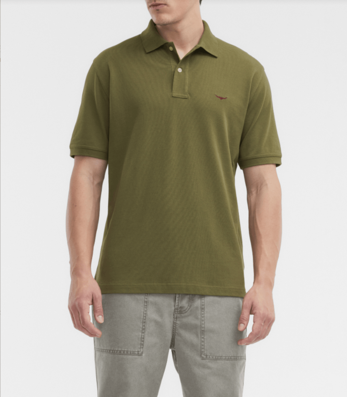 RM Williams Mens Shirts S / Fatigue RM Williams Polo Mens Rod