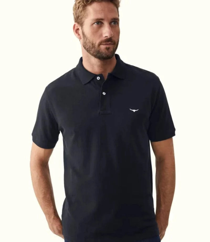 RM Williams Mens Shirts S / Navy RM Williams Polo Rod (KP210PQ4502)
