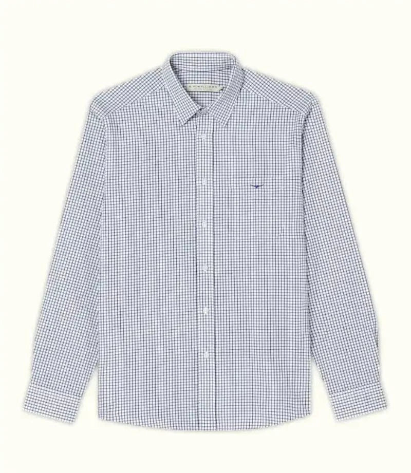 RM Williams Mens Shirts S / Navy/White RM Williams Shirt Mens Collins (SH201WS6301)