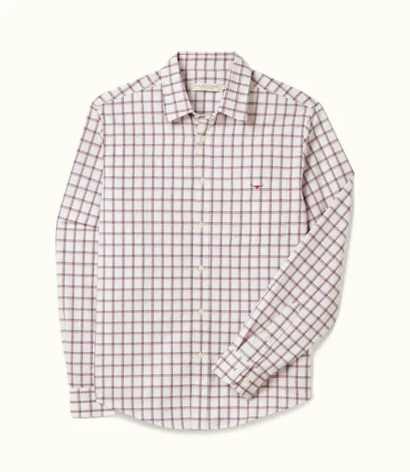 RM Williams Mens Shirts S / White/Red/Navy RM Williams Shirt Mens Classic Twill Check