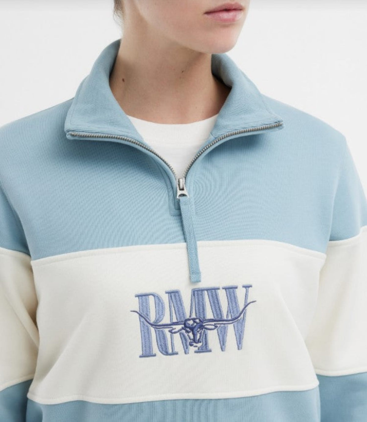 RM Williams Womens Jumpers- Jackets - Vests RM Williams Jumper Womens Trickett Panel