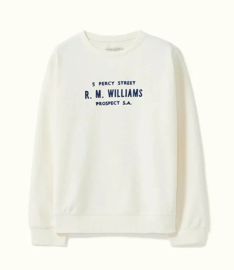 RM Williams Womens Jumpers, Jackets & Vests XS / Ivory RM Williams Sweatshirt Womens Heritage Brushed