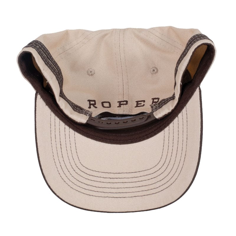 Roper Caps Chocolate/Stone Roper Cap Trucker Logo