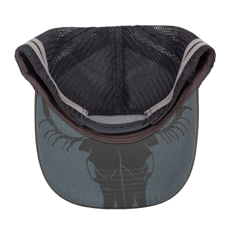 Roper Caps Steel Grey Roper Cap Trucker Bull Skull