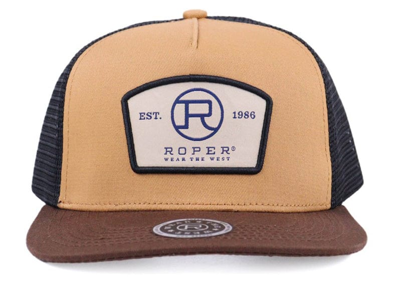 Roper Caps Tan Roper Cap Trucker