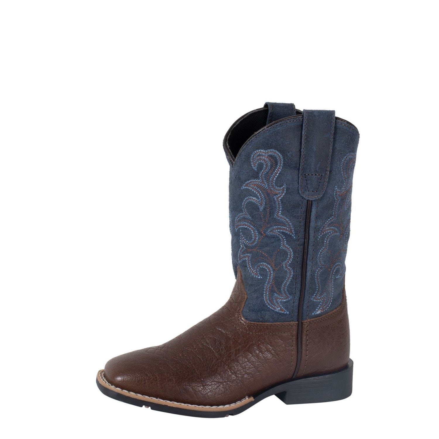 Roper Kids Boots - Shoes CH 7 / Chocolate/Blue Suede Roper Boots Kids Gabriel