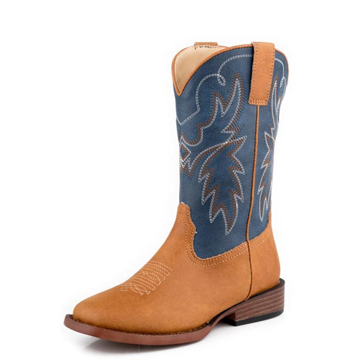 Roper Kids Boots - Shoes CH 9 / Tan/Navy Roper Boots Kids Heritage