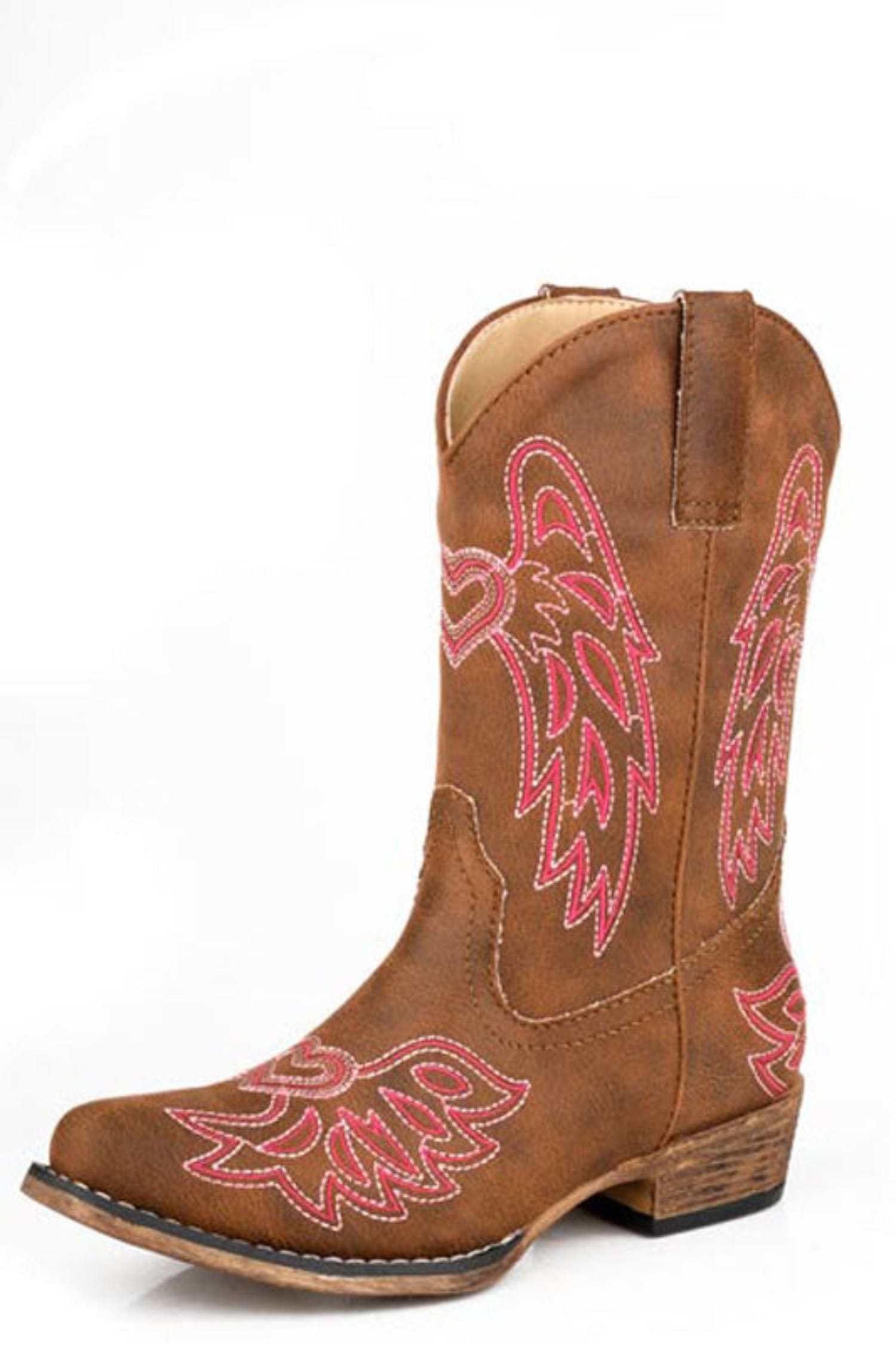 Roper Kids Boots - Shoes CH 9 / Tan Roper Boots Kids Riley Wings