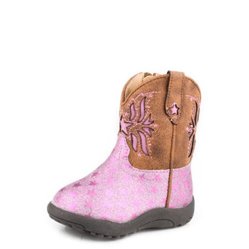 Roper Kids Boots & Shoes INF 1 / Pink Glitter/Brown Roper Boots Infant Starlet