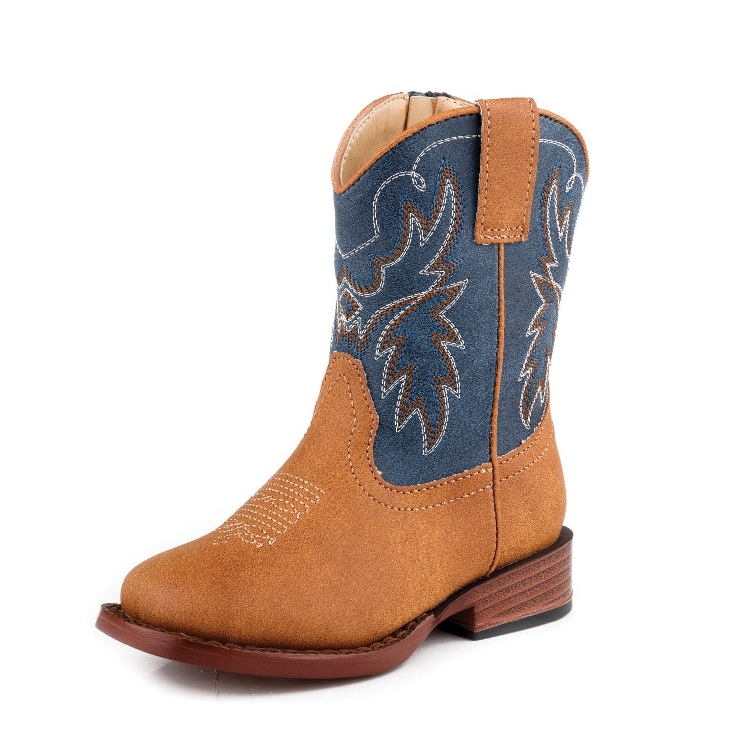 Roper Kids Boots - Shoes TOD 5 / Tan/Navy Roper Boots Toddler Heritage