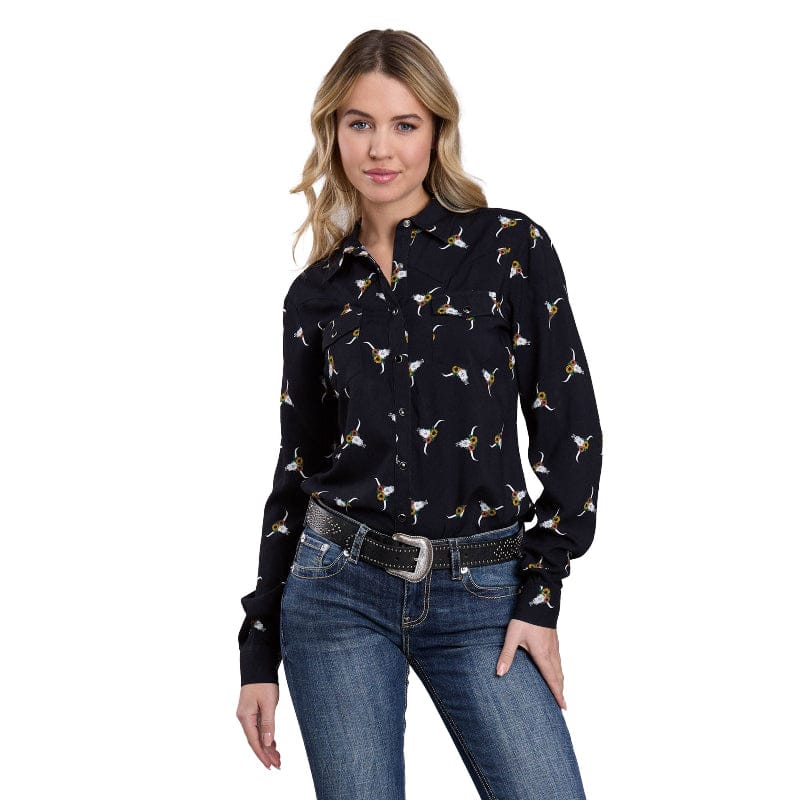 Roper Womens Shirts XS / Black Roper Shirt Womens Five Star Collection