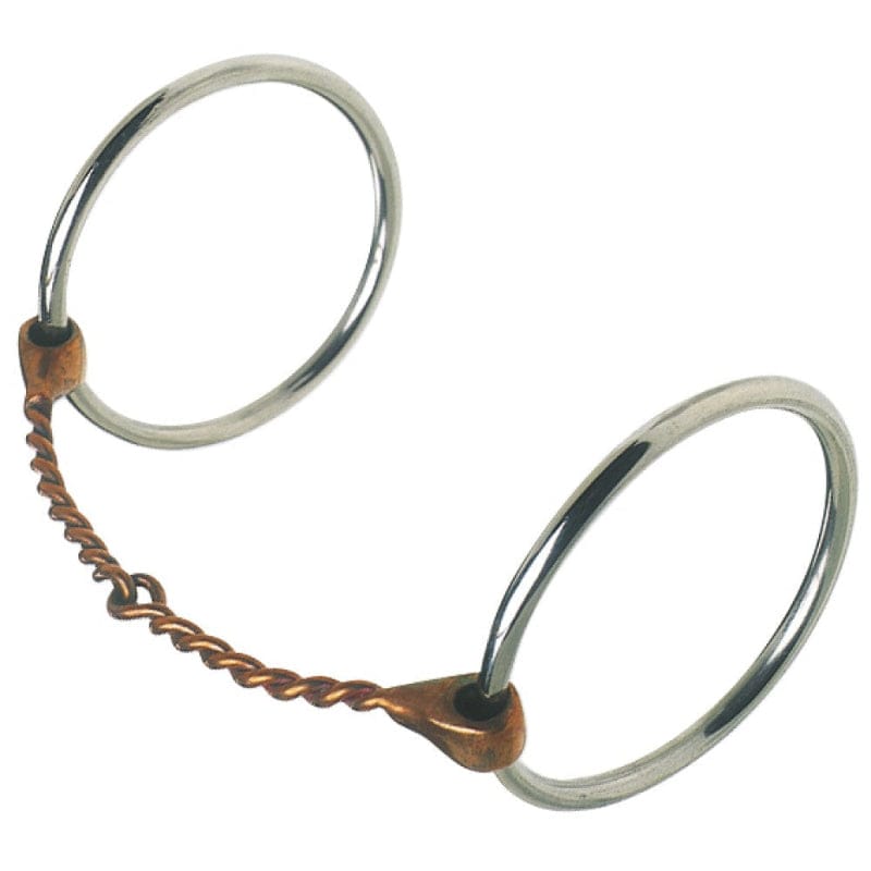 Saddlery Trading Company Bits Cob/12.5cm Loose Ring Snaffle Bit with Thin Copper Wire