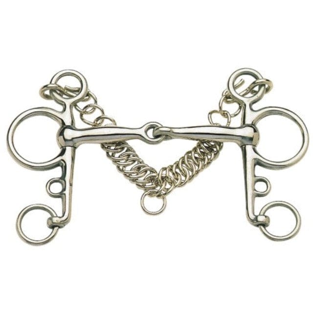 Saddlery Trading Company Bits Cob/12.5cm Pelham Bit with Jointed Mouth Stainless Steel (BIT4250)