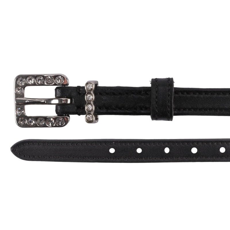 Saddlery Trading Company Spur Straps Black English Spur Straps with Bling (SPS3455)