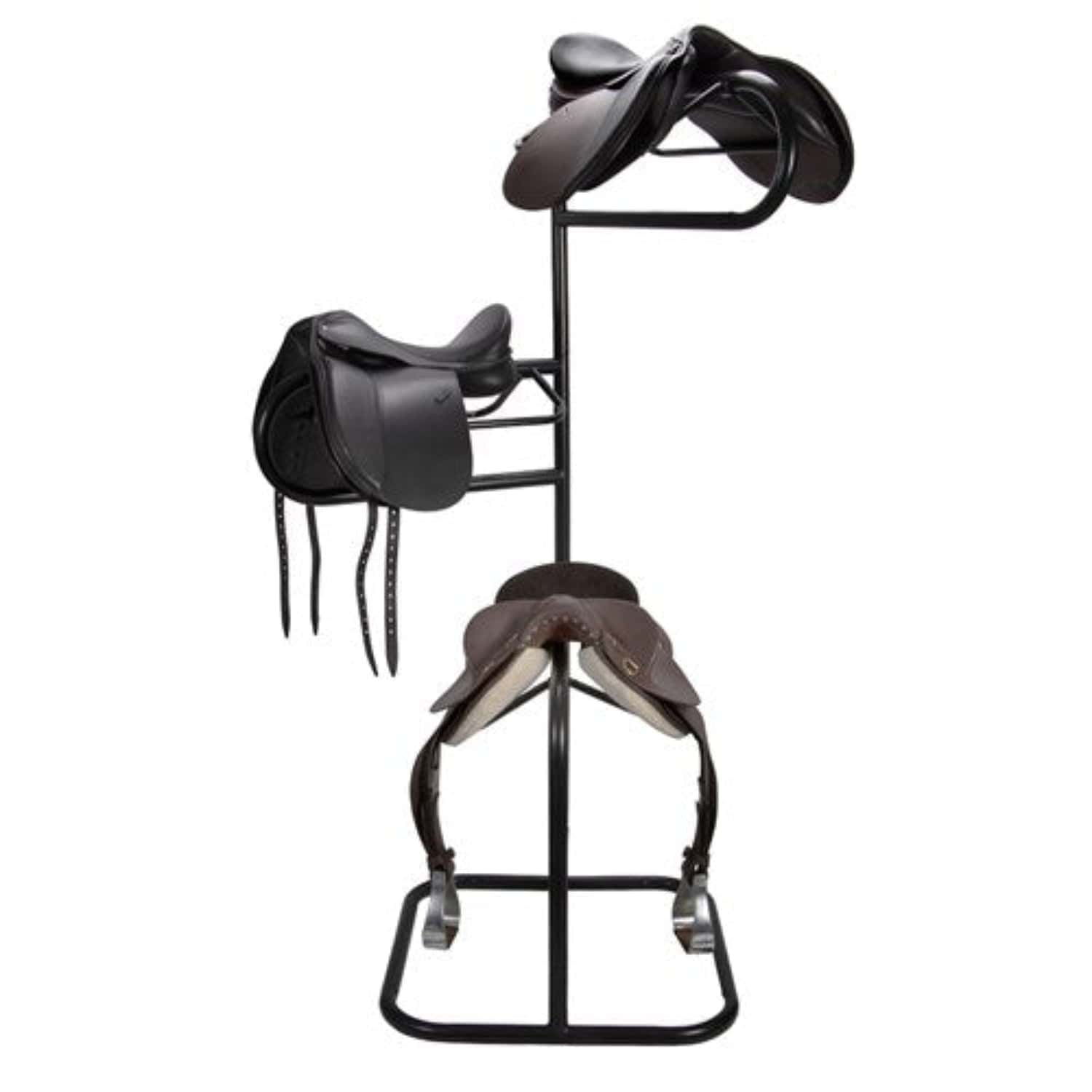 Saddlery Trading Company Stable - Tack Room Accessories Black Portable Saddle Stand 3 Tier LOCAL PICKUP ONLY