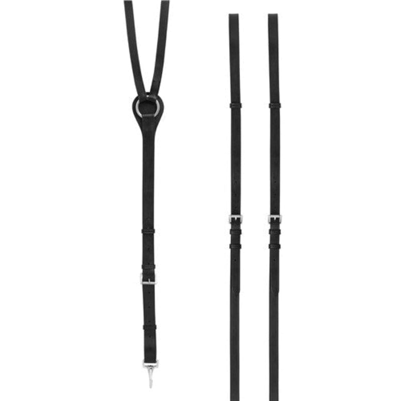 Saddlery Trading Company Training Equipment Full / Black Running Side Reins with Quick Snaps